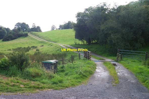 Photo 6"x4" Road and cattle grid to Barchain Farm Dalbeattie c2010