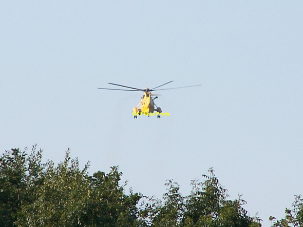 Photo 6"x4" Rescue Helicopter over Wharncliffe Woods, near Oughtibridge - 2 Oughtibridge c2010