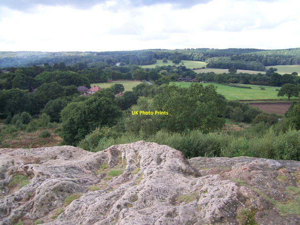 Photo 6"x4" View From Top Of Etching Hill Rugeley c2010