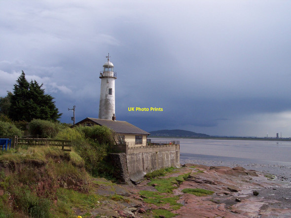 Photo 6"x4" Storm clouds loom over Hale Head lighthouse Hale\/SJ4682 c2010