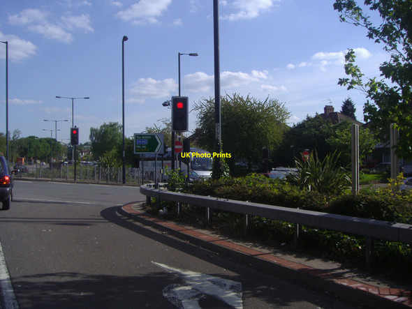 Photo 6"x4" A41 junction southbound at Fiveways Corner Hendon\/TQ2389 c2009