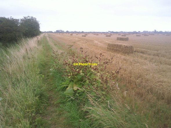 Photo 6"x4" Footpath alongside the New  Sewer New Romney c2010