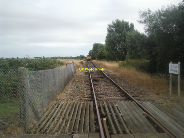 Photo 6"x4" Looking down the line from Caldecott Crossing Lydd c2010
