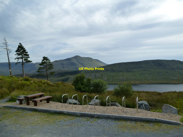 Photo 6"x4" Scenic Picnic area with bike racks above Tawnyard Drummin\/L9371 c2010