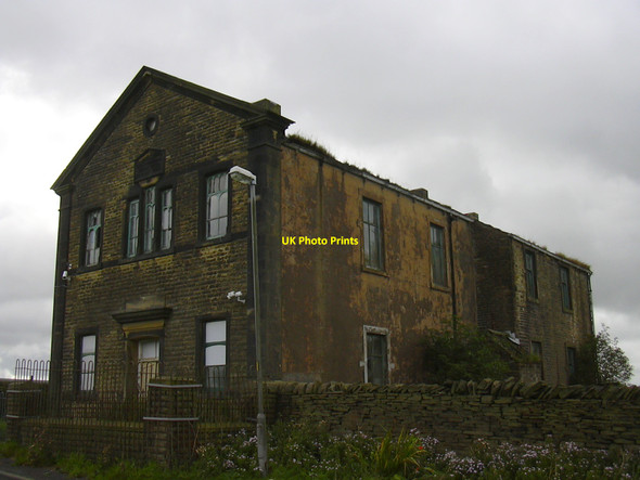 Photo 6"x4" North and East elevations of Green Haworth Wesleyan Chapel Accrington c2010