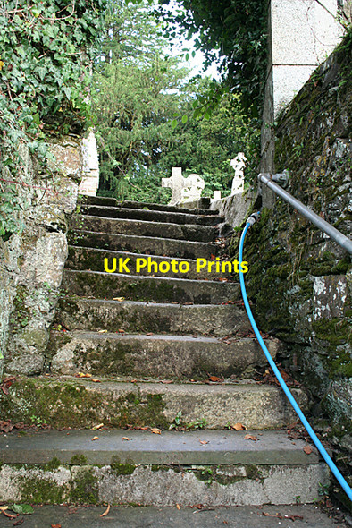 Photo 6"x4" Antony: steps to churchyard Anthony c2010