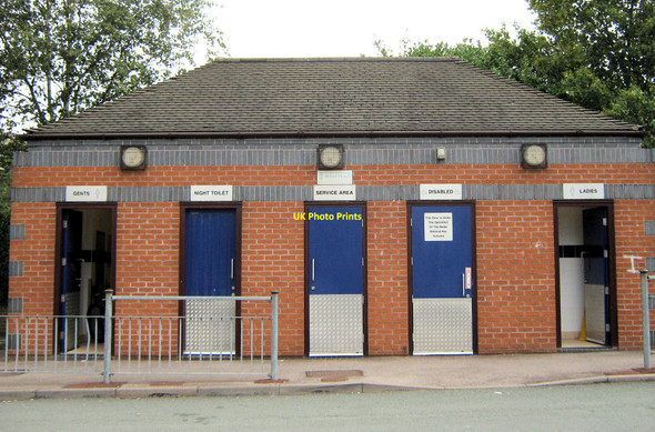 Photo 6"x4" Toilets on Wharf Road car-park Biddulph c2010
