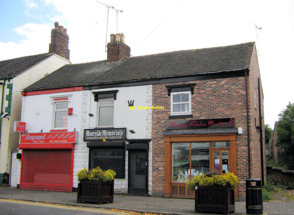 Photo 6"x4" Shops on Congleton Road Biddulph c2010