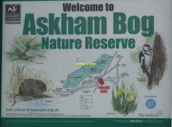 Photo 6"x4" Askham Bog Nature Reserve Sign Woodthorpe\/SE5749 c2010