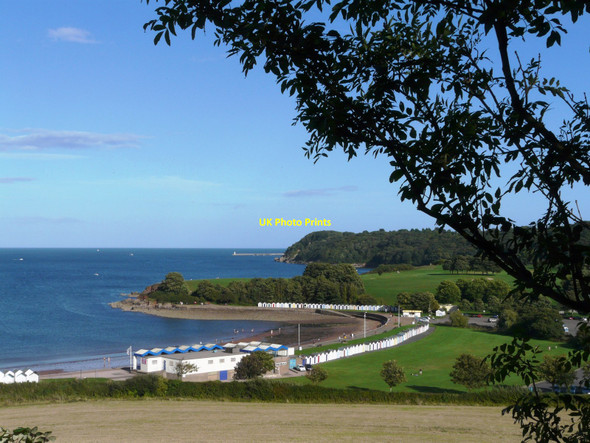 Photo 6"x4" Broadsands beach and beach huts, Churston Broadsands c2010