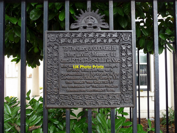 Photo 6"x4" Memorial Plaque, Birdcage Walk, London SW1 Westminster c2010