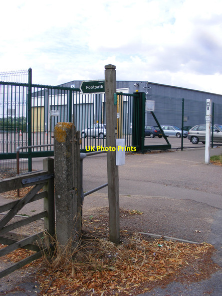 Photo 6"x4" Footpath Marker by the Print Works Bungay c2010