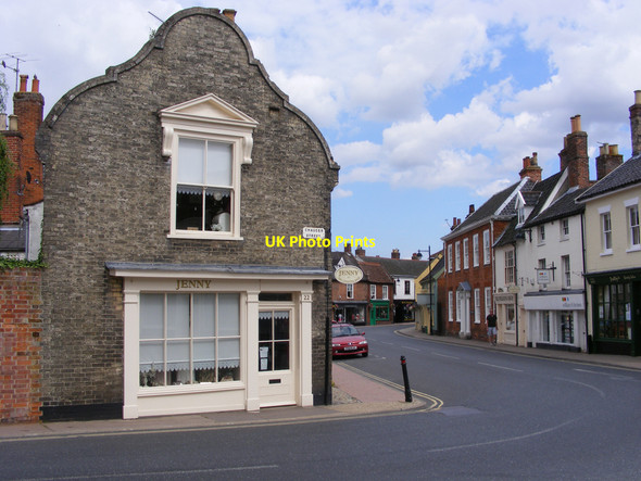 Photo 6"x4" Junction of Chaucer Street and Earsham Street Bungay c2010