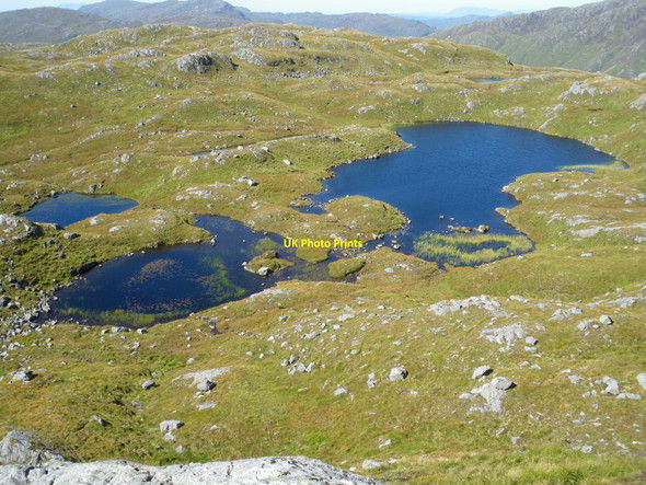 Photo 6"x4" Lochans west of Glas-charn Ranochan c2010