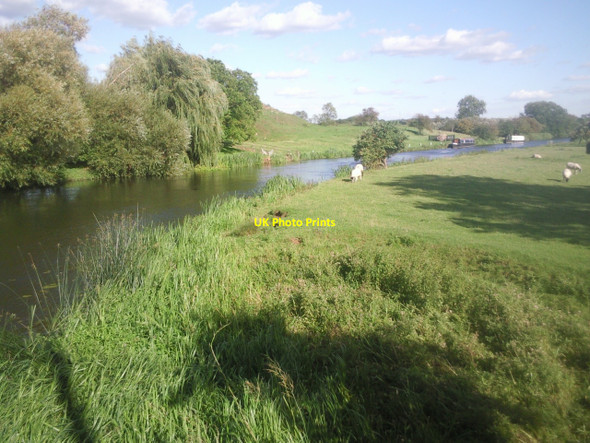 Photo 6"x4" River Nene by Fotheringhay Castle Eaglethorpe c2010