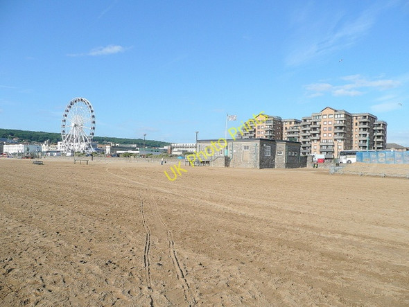 Photo 6"x4" Weston beach scene Weston-super-Mare c2009