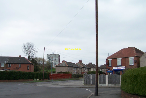 Photo 6"x4" The Fosters Tower Block, viewed from The Circle, High Green Mortomley c2010