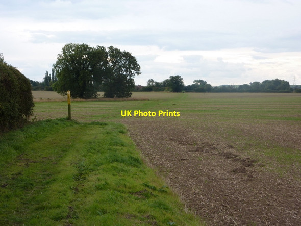 Photo 6"x4" Footpath across fields south of Normanton on Trent Normanton on Trent c2010