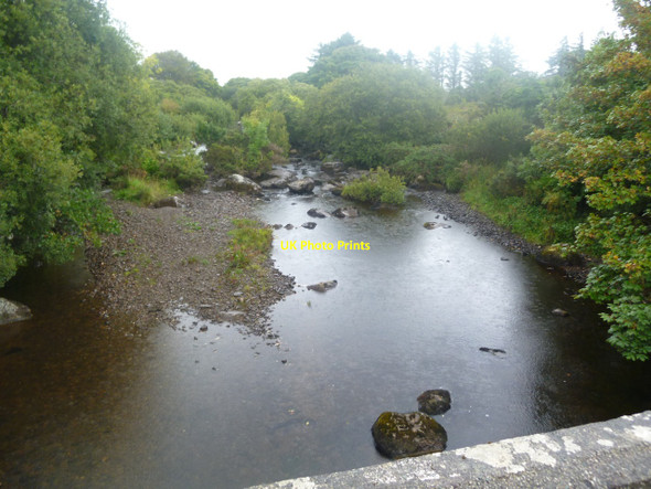 Photo 6"x4" Bunowen River south of Louisburgh, looking upstream Louisburgh c2010