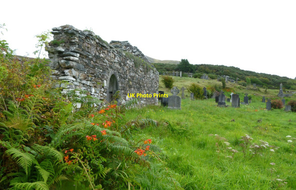 Photo 6"x4" Kilgeever Abbey and churchyard Kilsallagh c2010