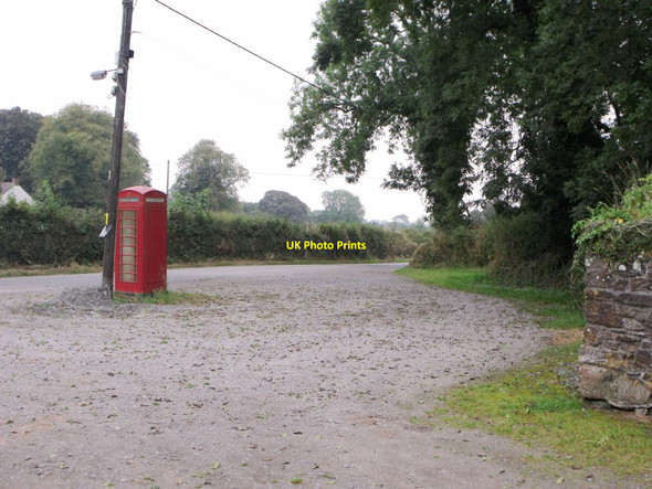 Photo 6"x4" Church car park and telephone box, Wiston, Pembrokeshire Wiston\/SN0218 c2010