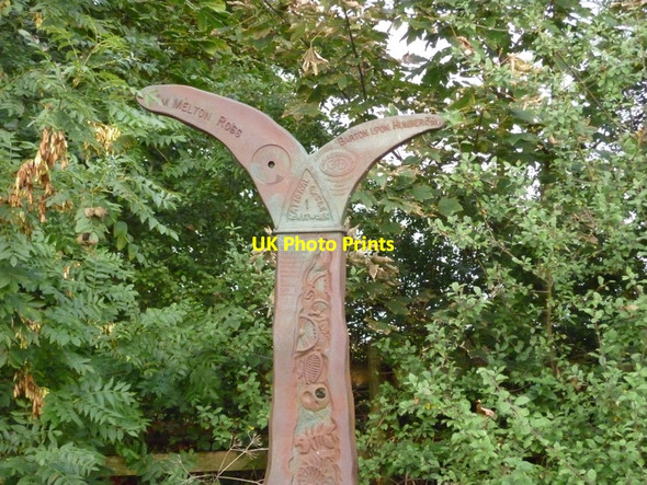 Photo 6"x4" A National Cycle Network Sign Burnham\/TA0517 c2010