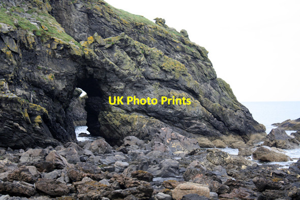 Photo 6"x4" Rock arch, Aberdour Bay New Aberdour c2010