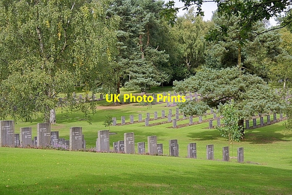 Photo 6"x4" German War Cemetery Pye Green c2010