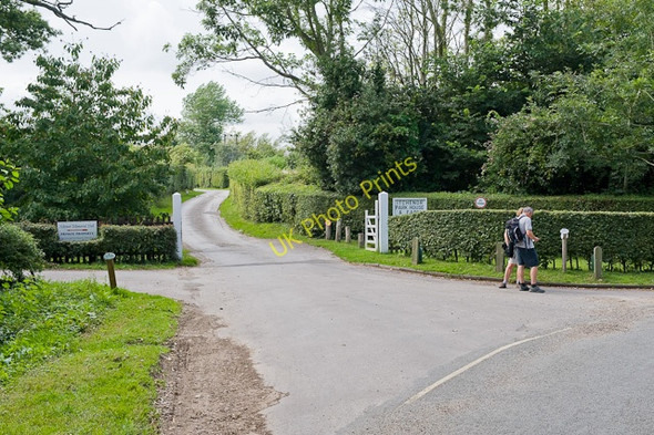 Photo 6"x4" Driveway to Itchenor Park House and Farm West Itchenor c2009