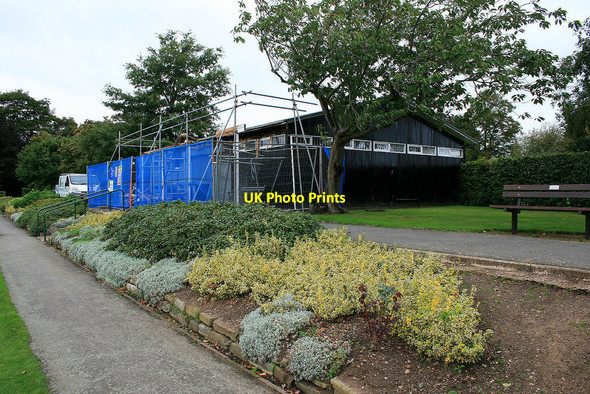 Photo 6"x4" Bowls pavilion under renovation Long Eaton c2010