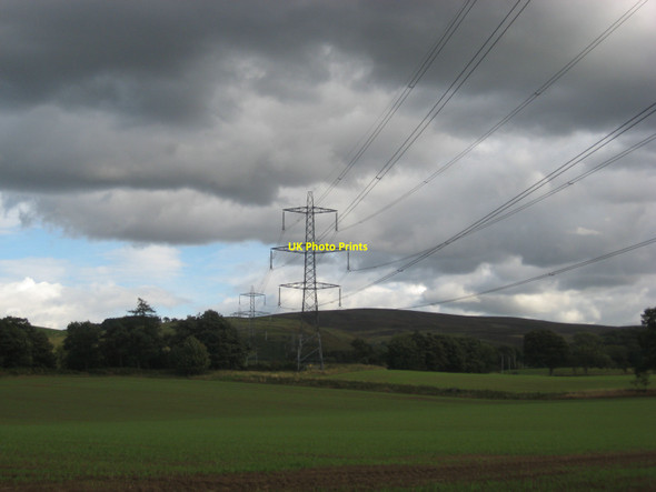 Photo 6"x4" Pylons at Black Law Gilchriston c2010