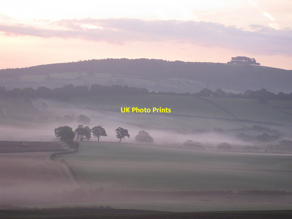 Photo 6"x4" Pink skies over May Hill Bromsash c2010