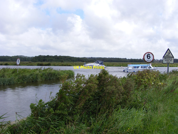 Photo 6"x4" Junction of Rockland Short Dike and the River Yare Buckenham c2010