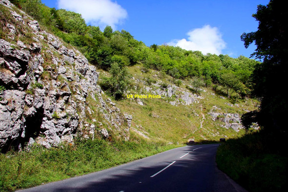 Photo 6"x4" Cliff Road in Cheddar Gorge Bradley Cross c2010