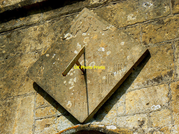 Photo 6"x4" Sundial, St Mary\u00e2\u0080\u0099s Church, Lydiard Tregoze, Swindon Grange Park\/SU1084 c2010