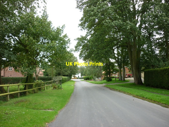 Photo 6"x4" The sign for Worlaby Village Worlaby\/TA0113 c2010