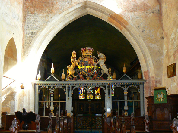 Photo 6"x4" Nave, St Mary\u00e2\u0080\u0099s Church, Lydiard Tregoze, Swindon Grange Park\/SU1084 c2010
