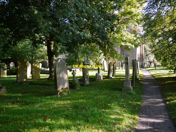 Photo 6"x4" Churchyard, St Mary's Church, Ponteland Ponteland c2010