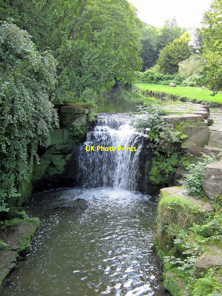 Photo 6"x4" Jesmond Dene waterfall from footbridge Longbenton c2010