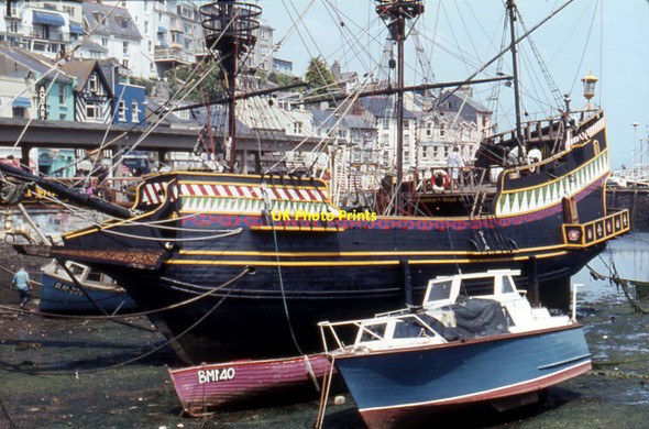 Photo 6"x4" Golden Hind, Brixham Harbour, 1982 Brixham c1982