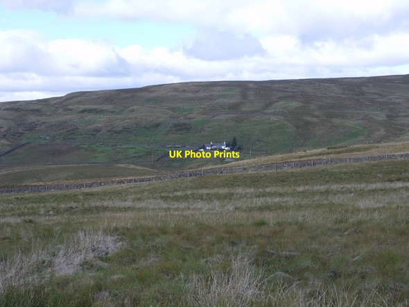 Photo 6"x4" The dyke on the moor Craigengelt Hill c2010