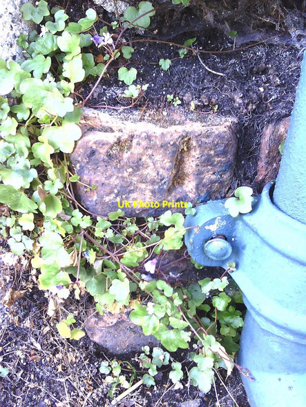 Photo 6"x4" Damaged benchmark on building in Charles Street Dorchester\/SY6890 c2010