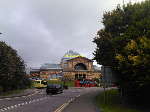 Photo 6"x4" View of the Palm Court Entrance of Alexandra Palace from South Terrace Hornsey c2010