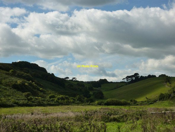 Photo 6"x4" Mansands Beach, looking inland Hillhead\/SX9053 c2010