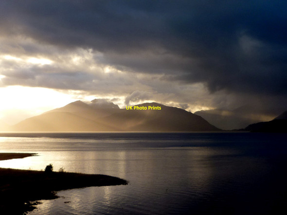 Photo 6"x4" Loch Linnhe storm North Ballachulish c2010