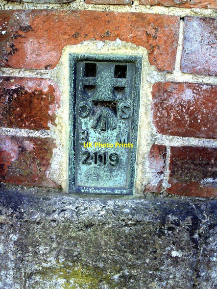 Photo 6"x4" Flush bracket serial number 2119 on house in West Allington Road Bridport c2010