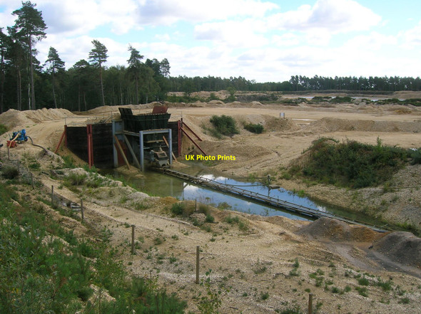 Photo 6"x4" Gravel workings at Padworth Common Padworth Common c2010