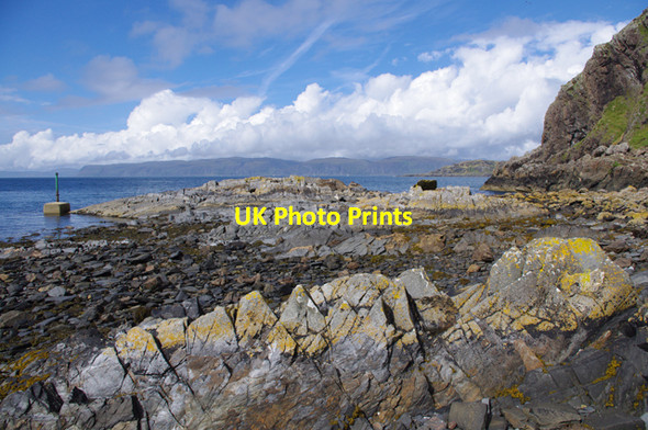 Photo 6"x4" Rocky foreshore at Ellenabeich, Easdale Easdale\/NM7417 c2010