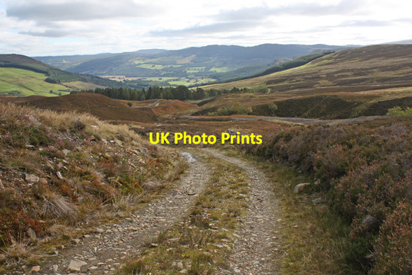 Photo 6"x4" Hill track near Allt Coire Pheiginn Fortingall c2010