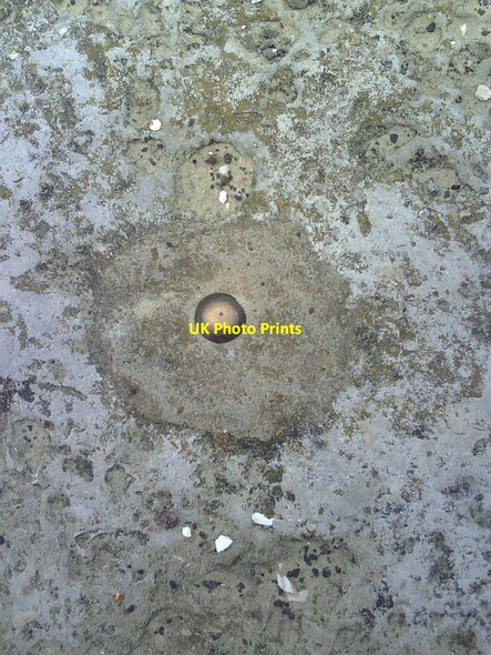 Photo 6"x4" Ordnance Survey Benchmark on the front. Weymouth\/SY6779 c2010